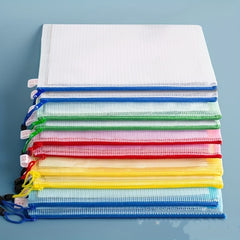 10pcs Zipper File Bag A4 Size Sorting Storage