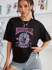 Music City Guitar Tee - Women's Crew Neck T-shirt