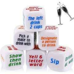 6pcs Drunk And Manic Decision Dice Set
