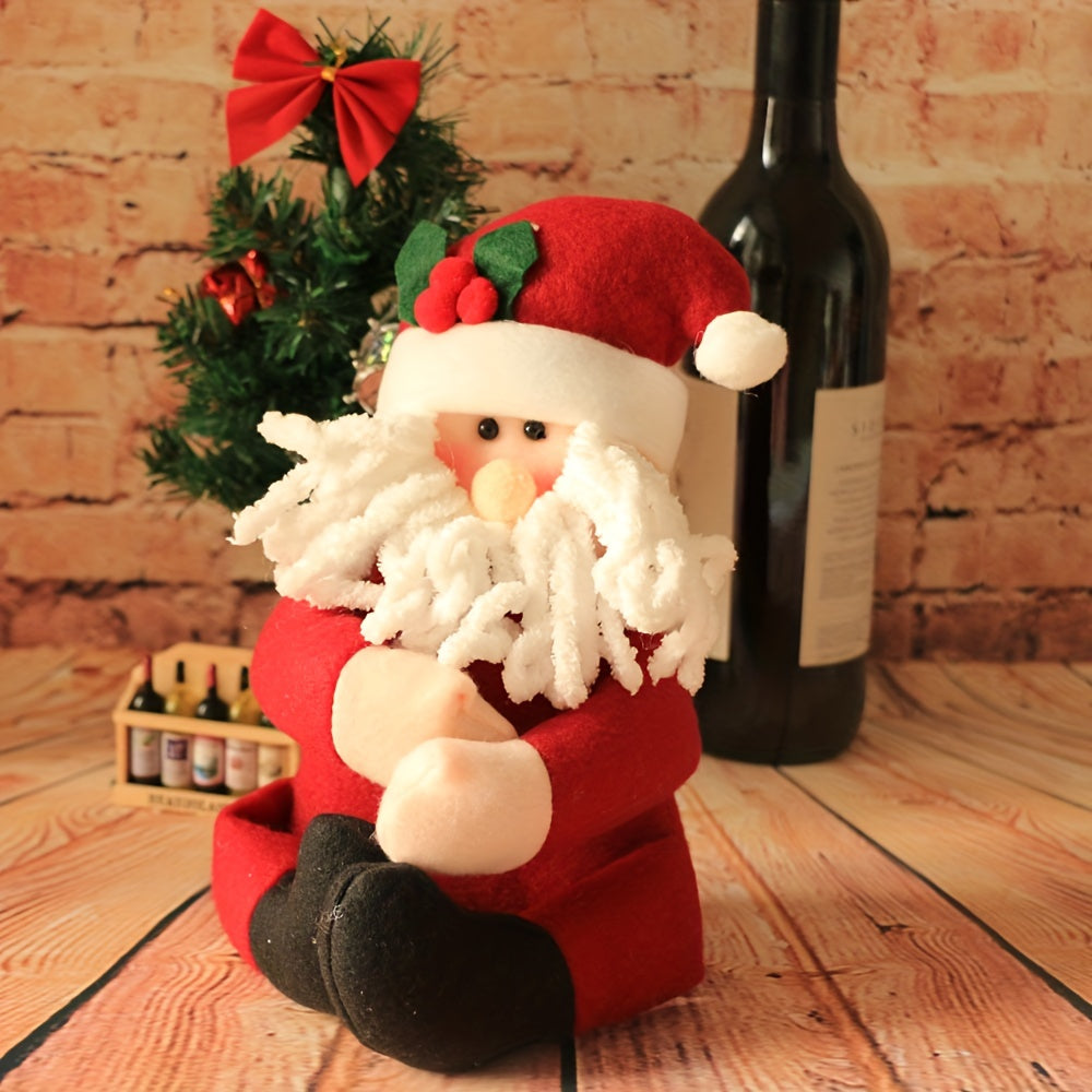 2pcs Christmas Wine Bottle Cover Xmas Party Decorations