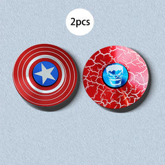 2pcs Web Hero Fidget Spinners Metal Thumb Spinners with Web Stress Relief