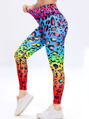 Leopard Print Yoga Pants High Waist Slimming Leggings