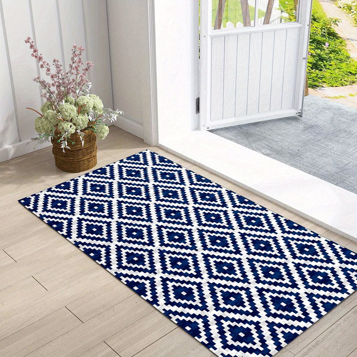 Large Retro American Style Indoor Door Mat, 90x59cm