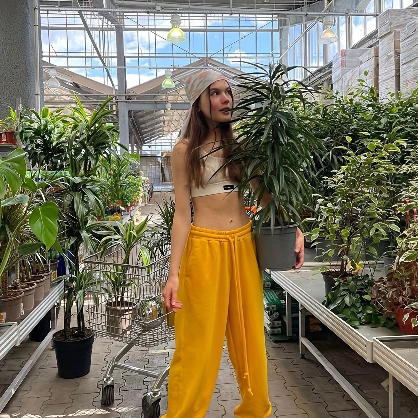 Women's Soft Elastic Waist Loose Jogger Sweatpants