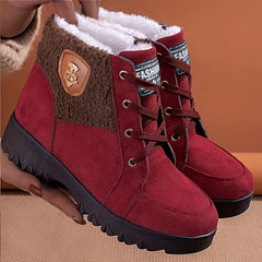 Warm Fleece Lined Ankle Boots for Women