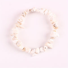 Natural Stone Crushed Stone Chain Bracelet Colorful Elastic Teen Bracelet