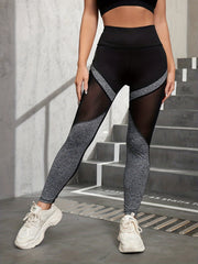 Women's Mesh Yoga Leggings for Running Fitness Gym