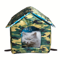 Waterproof Pet Shelter House Tent For Indoor Cats & Small Dogs