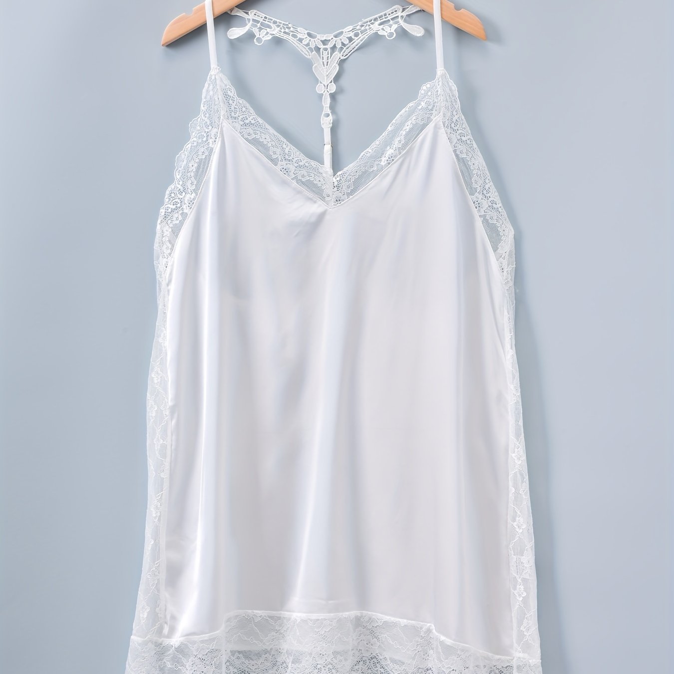 Lace Slip Nightdress V Neck Backless Sleep Dress Women's Sleepwear Dress