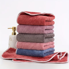 Soft Coral Fleece Hand Towel 35x13in
