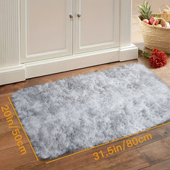 Fluffy Shaggy Tie-Dye Rug for Bedroom Kids Nursery Home Decor
