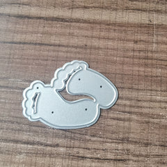Feet Cutting Dies Metal Embossing Stencils For DIY Scrapbooking Supplies