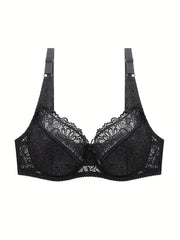 Floral Lace Full Coverage Underwire Bra