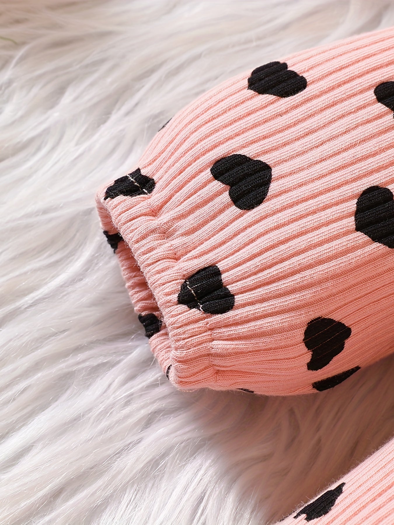 Infant Baby Girl Love Ruffle Long Sleeve Jumpsuit Newborn Bow Romper