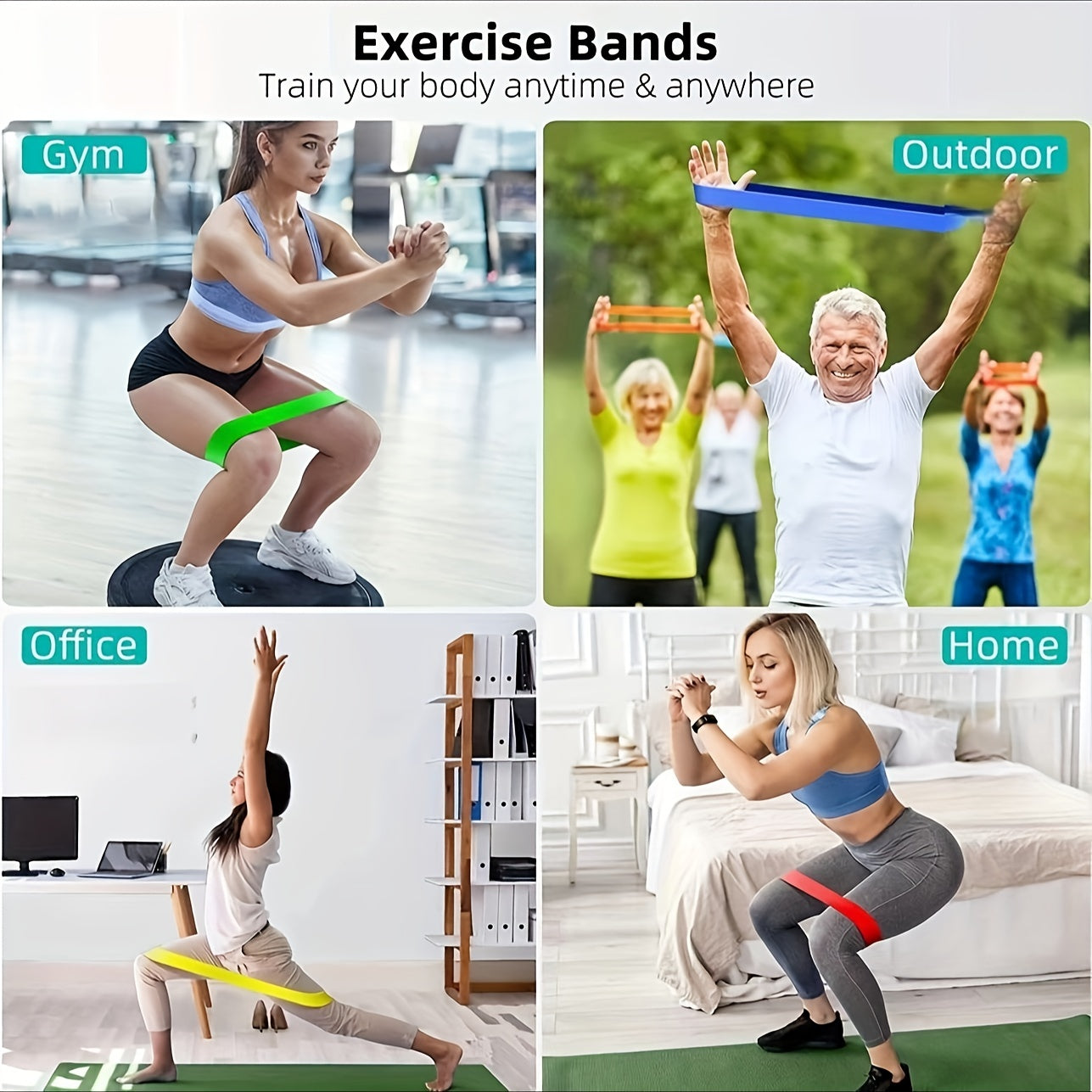 Resistance Band Yoga Band Fitness Training Tension Band Set