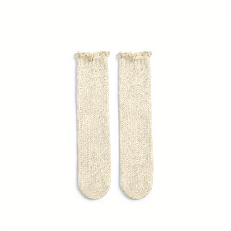 Baby Girls Lace Breathable Knee High Socks