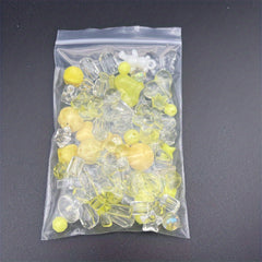 50g Transparent Solid Mixed Beads Bulk DIY Bracelet Necklace Material