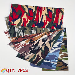 7 Pcs Small Square Patchwork Sewing Pure Cotton Cloth DIY Fabric Pack