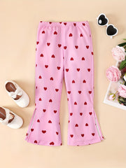 Girls' Polka Dots Bell Bottom Pants Wide Leg Trousers