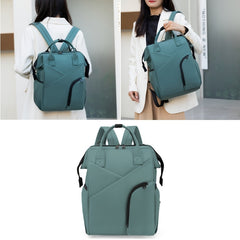 Teal Diaper Backpack Lightweight Large Capacity Mom Bag with Pockets