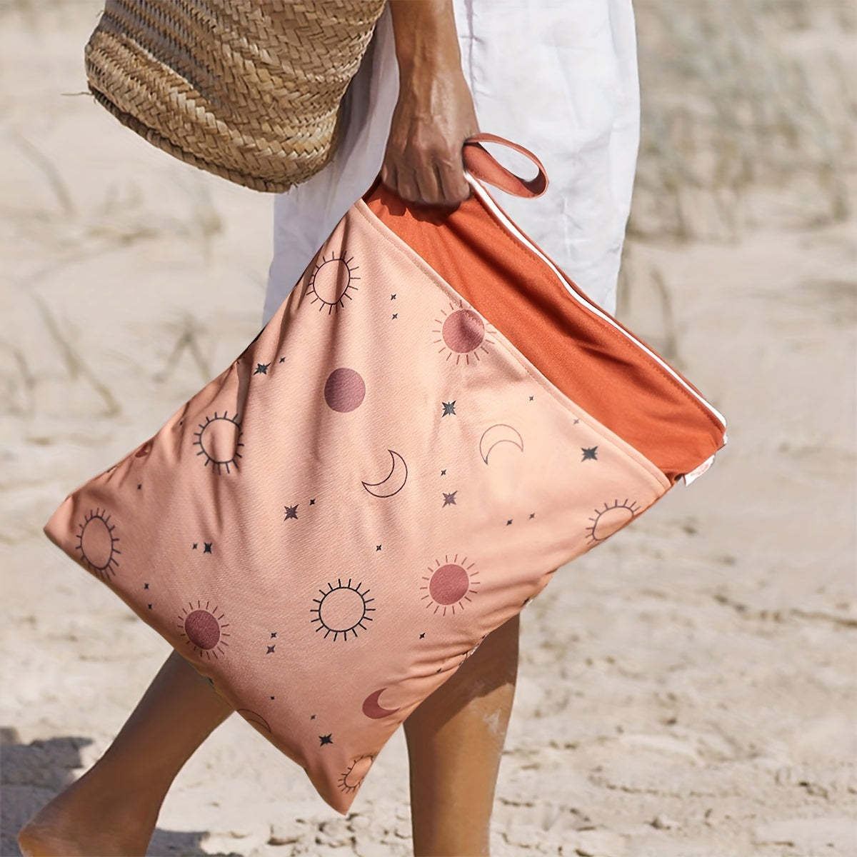 Sun Star Moon Diaper Storage Bag Mommy Beach Travel Waterproof