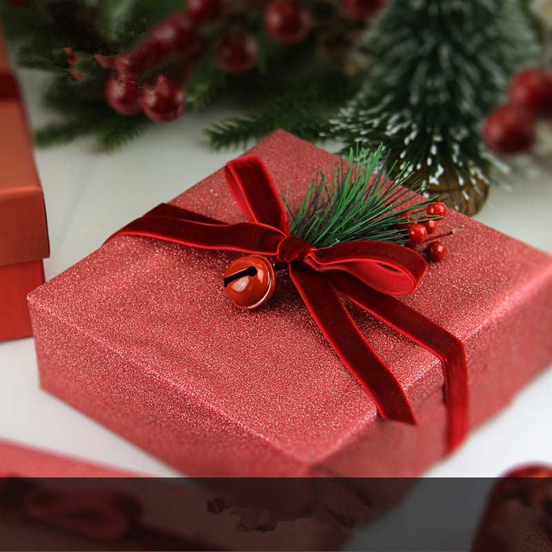 5yards 10mm Velvet Ribbon DIY Gift Wrapping Hair Bow Christmas Party Decor