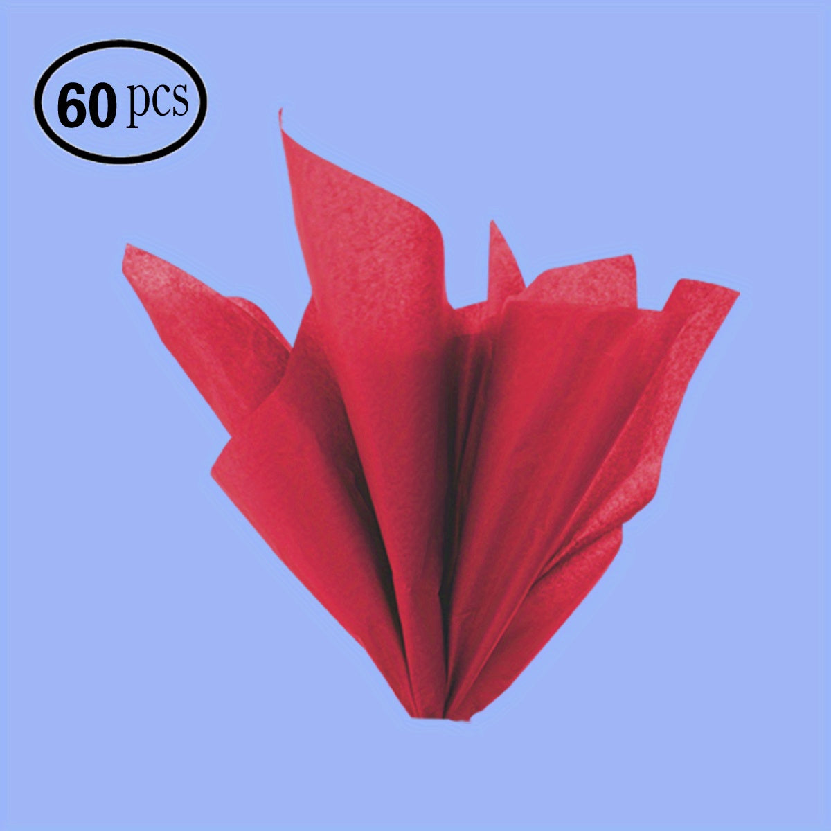 60pcs Colorful Tissue Wrapping Paper 20x26in for Various Occasions