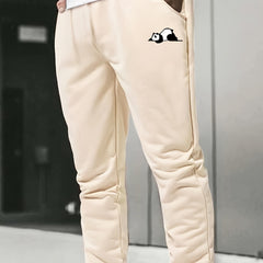 Panda Print Men s Drawstring Sweatpants Loose Casual Comfy Jogger Pants