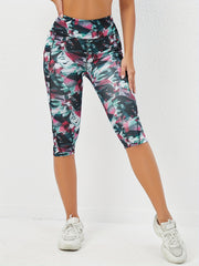 Geometric Pattern Butt Lifting Yoga Shorts High Waist Activewear