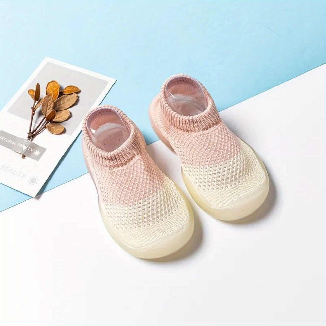 Comfy Slip On Sock Shoes for Baby Girls Non Slip Walking Shoes