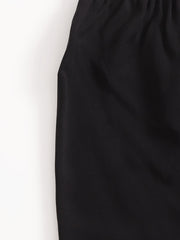 Solid High Waist Comfy Lantern Pants