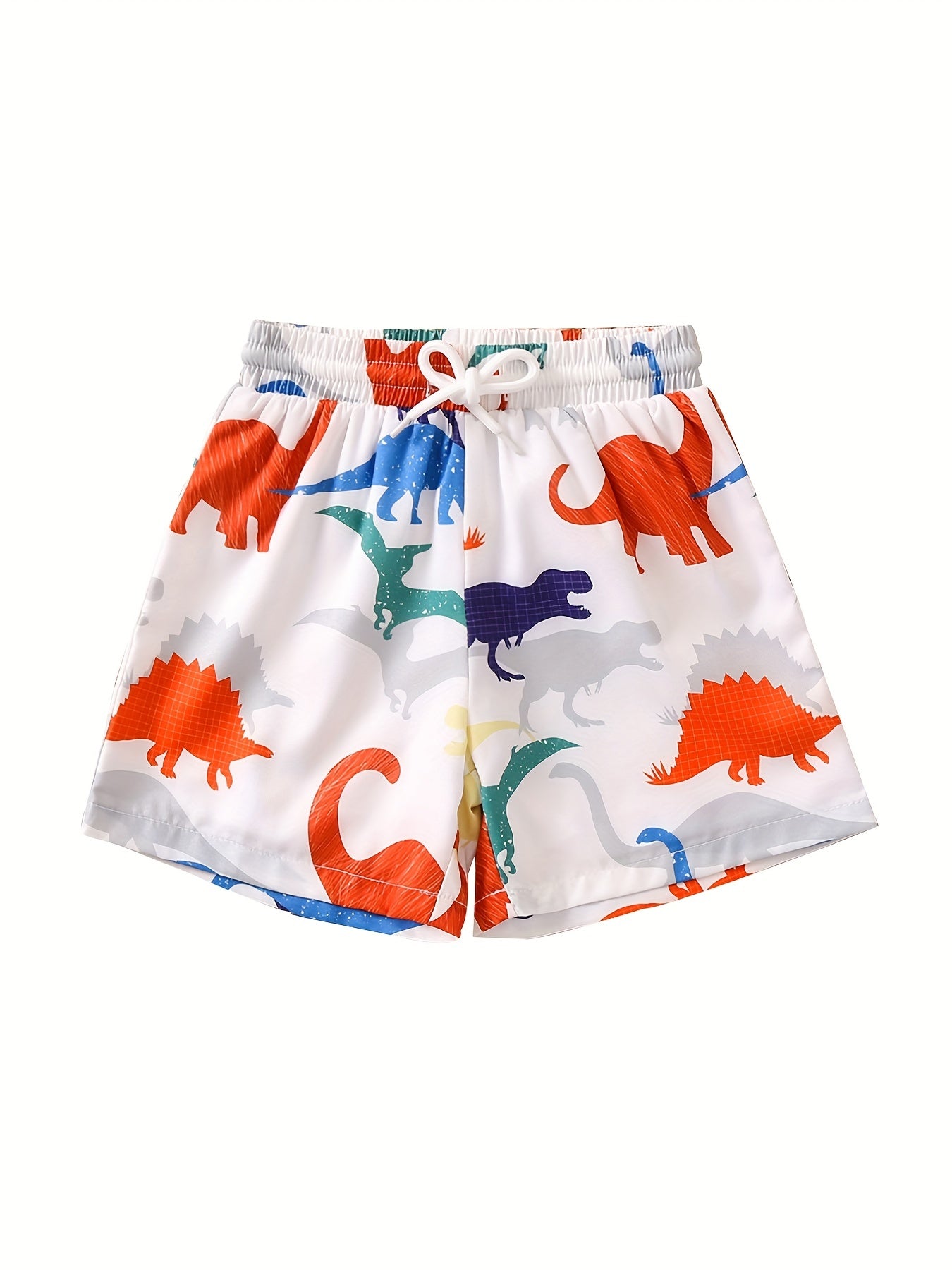 3D Print Dino Beach Trunks Kids Swimming Shorts