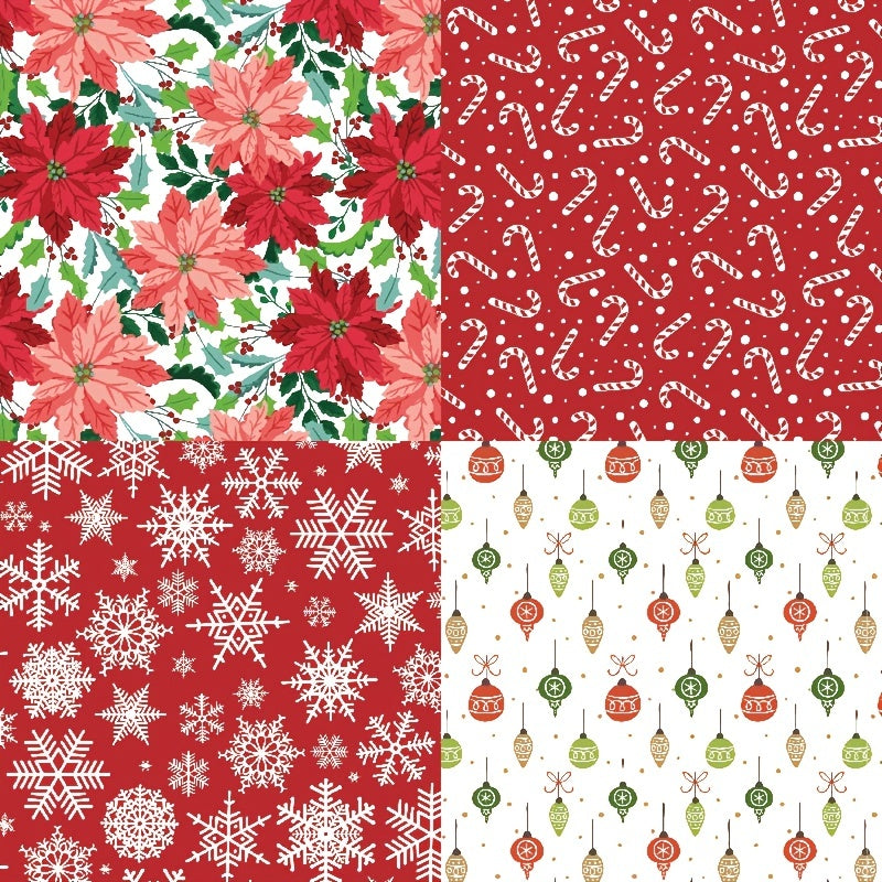 6 inch Retro Christmas Scrapbook Paper DIY Photo Album Journal Diary