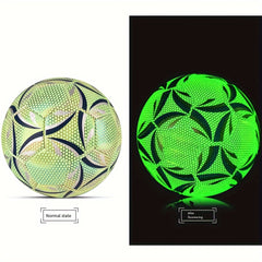 6pcs Fluorescent Reflective Soccer Ball Set for Training Glow in the Dark