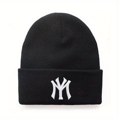 3D Embroidery Cold Hat Hip Hop Warm Knitted Hat for Men