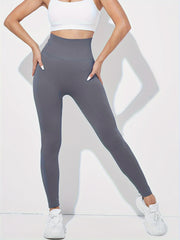 High Waist Tummy Control Fitness Pants Quick Dry Running Yoga Hip Lifting Sports