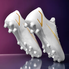 Boy's High Top AG Cleat Football Boots Anti-skid Lace Up Soccer Cleats