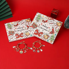 Christmas Advent Calendar DIY Bracelet Making Kit, Christmas Tree Bracelet Gift