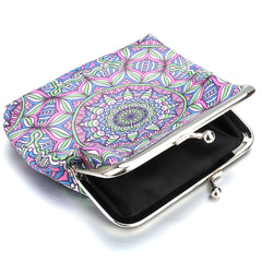 Ethnic Style Coin Purse Geometric Pattern Small Wallet Girl s Bank Card Bag