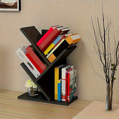 3-Layer Storage Rack Creative Mini Tree Desktop Bookshelf