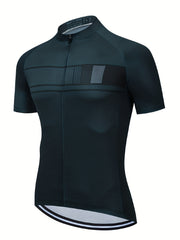 Men's Solid Cycling Jersey Long Sleeve Active Shirt