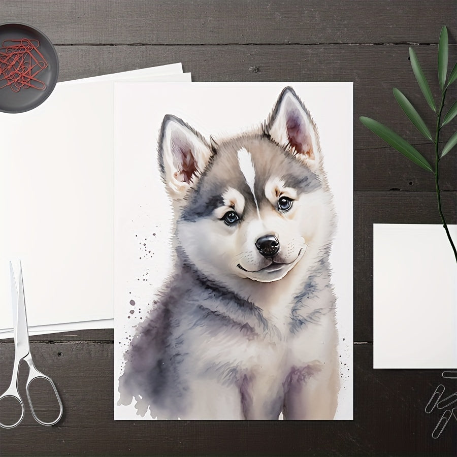 Modern Watercolor Puppy Wall Sticker Room Decor