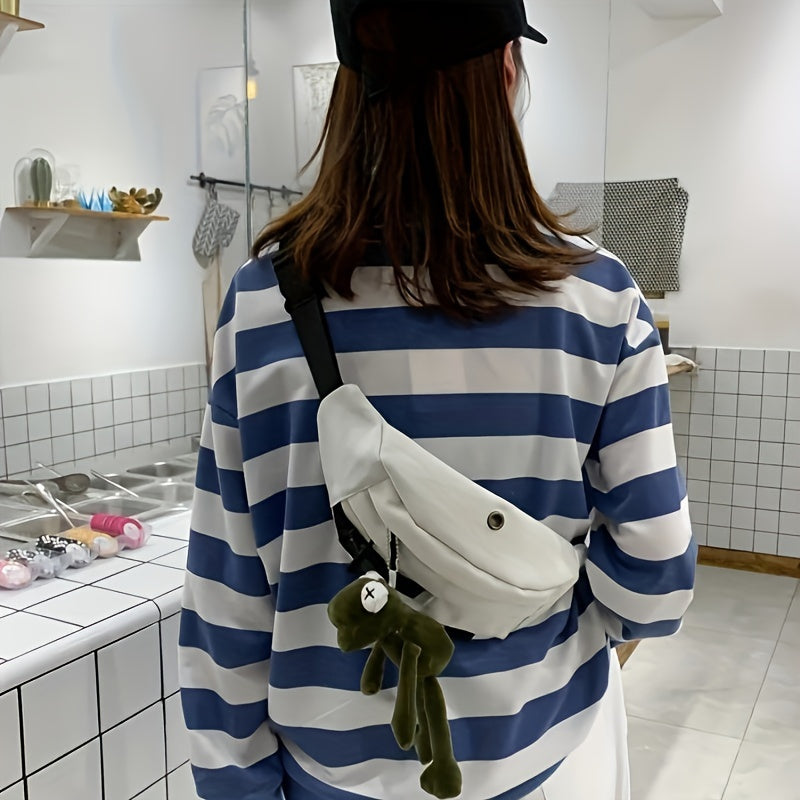 Canvas Crossbody Chest Bag for Outdoor Hiking