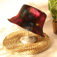 Gradient Reversible Print Bucket Hat Sun Hat