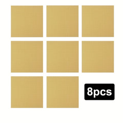 8pcs 25.4x25 ABS Baseplates for DIY Building Blocks