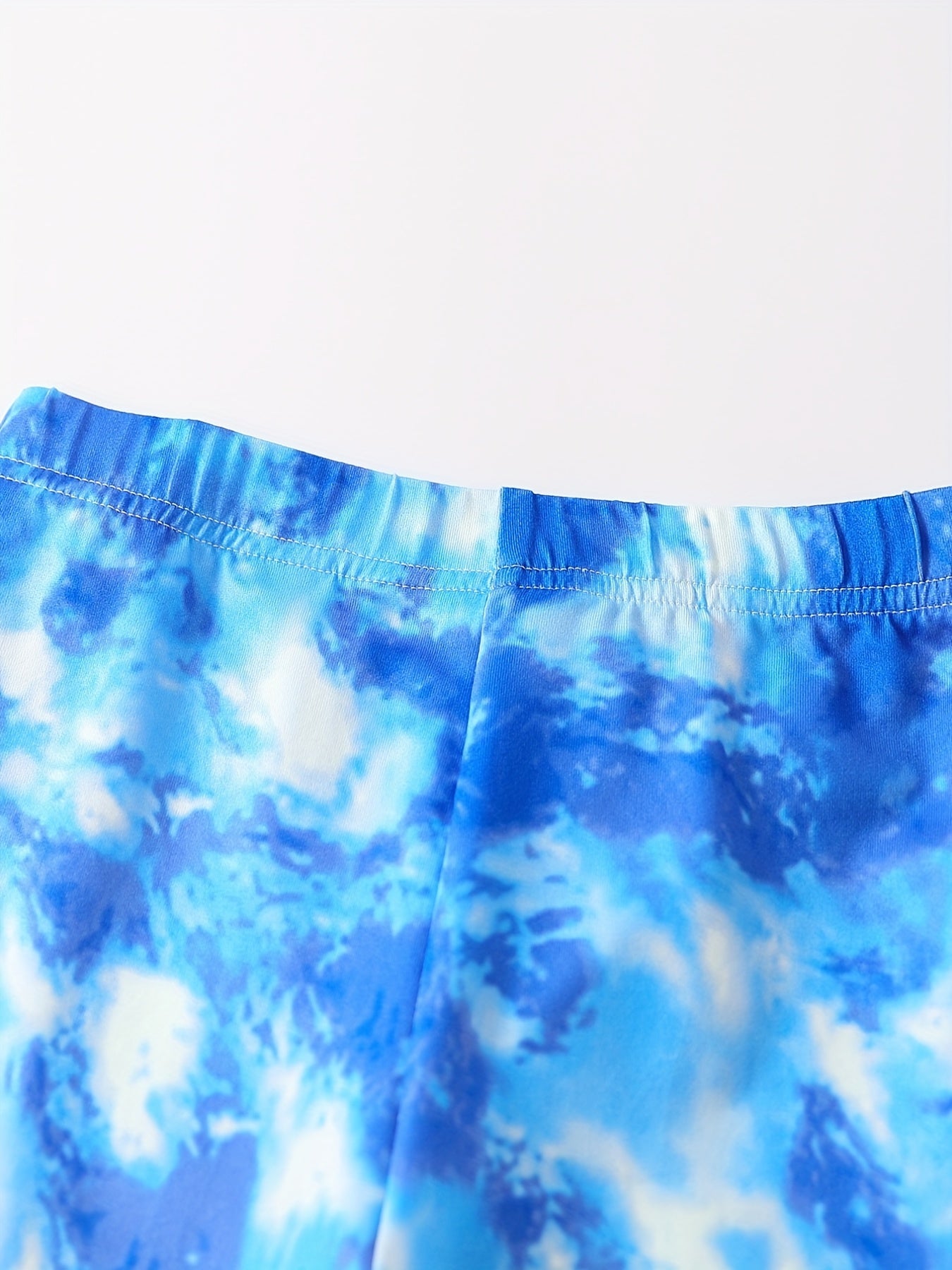 2pcs Girls Tie Dye Yoga Pants, Casual Slim Fit Legging Pants For Yoga Training