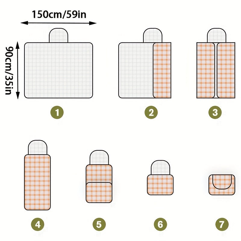 Waterproof & Sandproof Beach Blanket for Camping Park & Travel