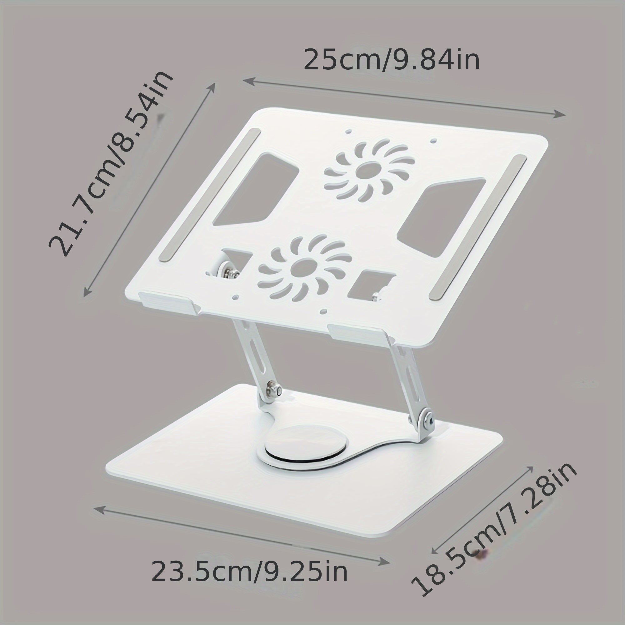 Laptop Stand Tablet Holder 360 Degree Rotation Anti Slip Adjustable Height Stand