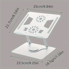 Laptop Stand Tablet Holder 360 Degree Rotation Anti Slip Adjustable Height Stand