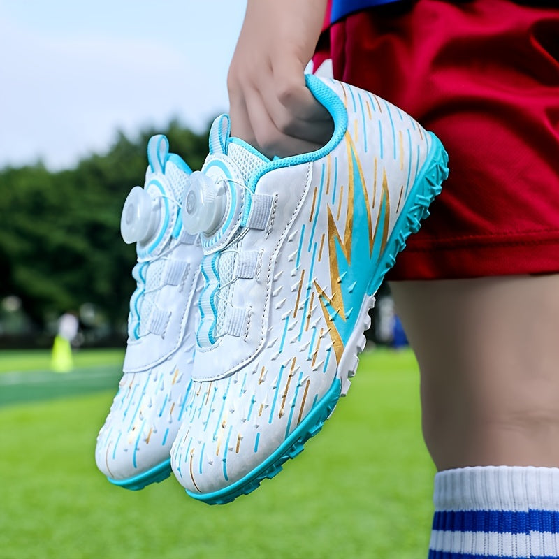 Boys TF Soccer Shoes Lightweight Cleats Non Slip Training Shoes for Kids